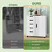 White Storage Cabinet With Adjustable Shelves Office