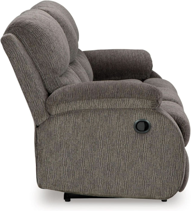 Scranto Contemporary Manual Reclining Sofa, Gray