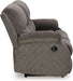 Scranto Contemporary Manual Reclining Sofa, Gray