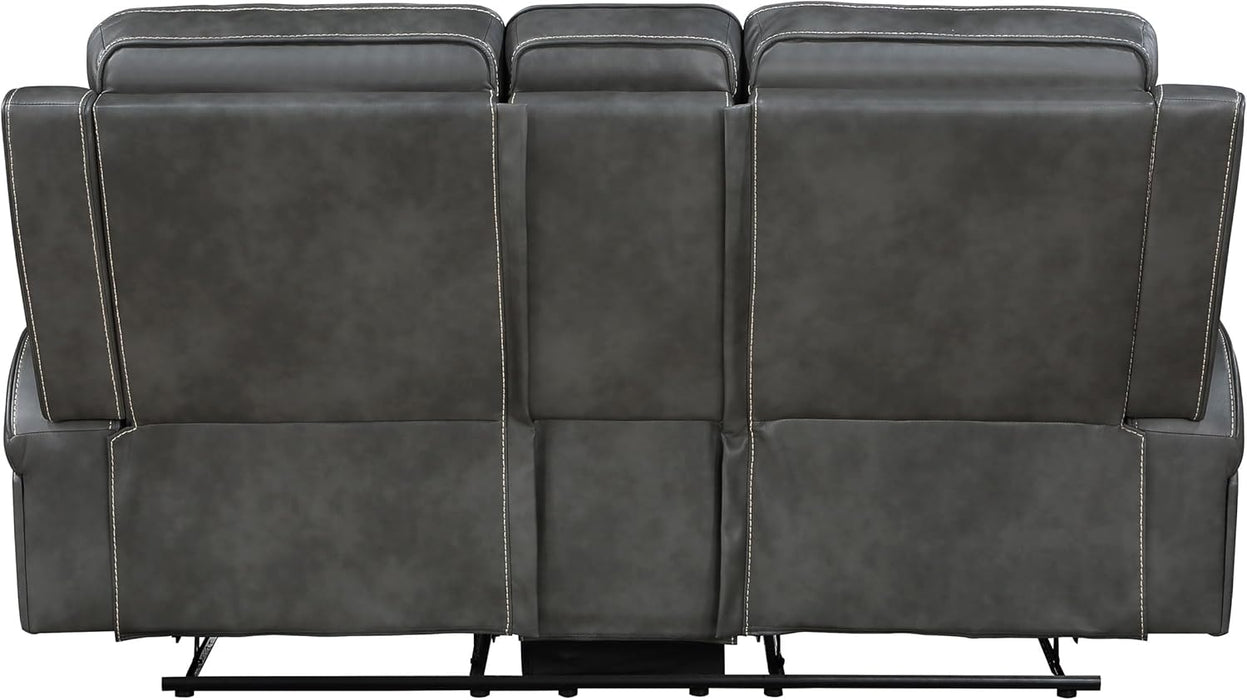 Gray Reclining Loveseat