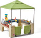 All around Playtime Patio with Canopy Kid Indoor and Outdoor Kitchen Playset Sensory Playhouse Kids Ages 2+ Yearsoldeasyassembly