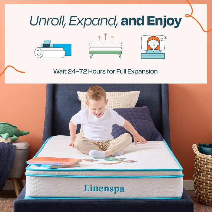 8 Inch Hybrid Mattress - Twin - Bed in a Box