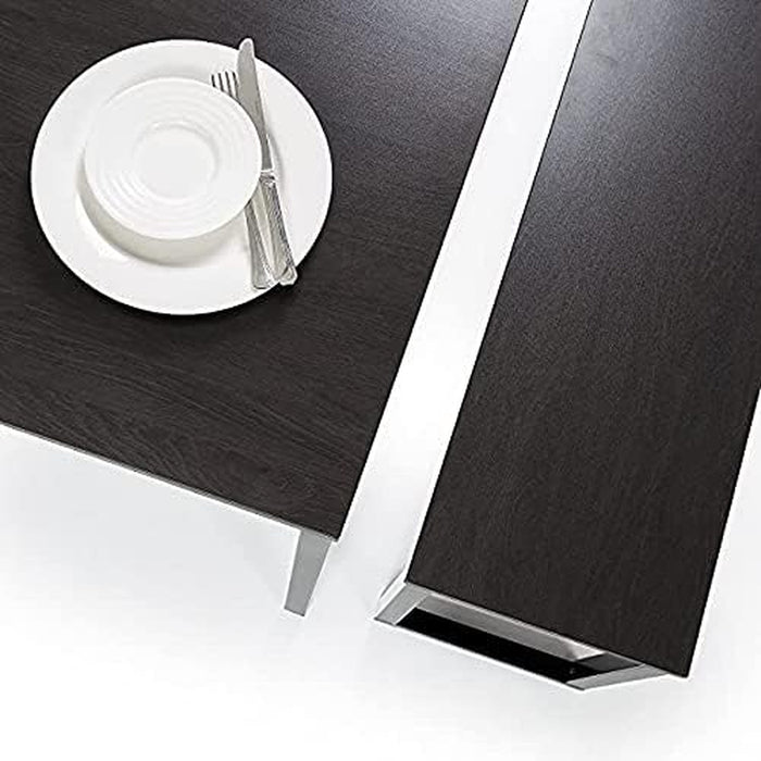 Louis Modern Studio Collection Soho Dining Table with Two Benches (3 Piece Set) - Espresso