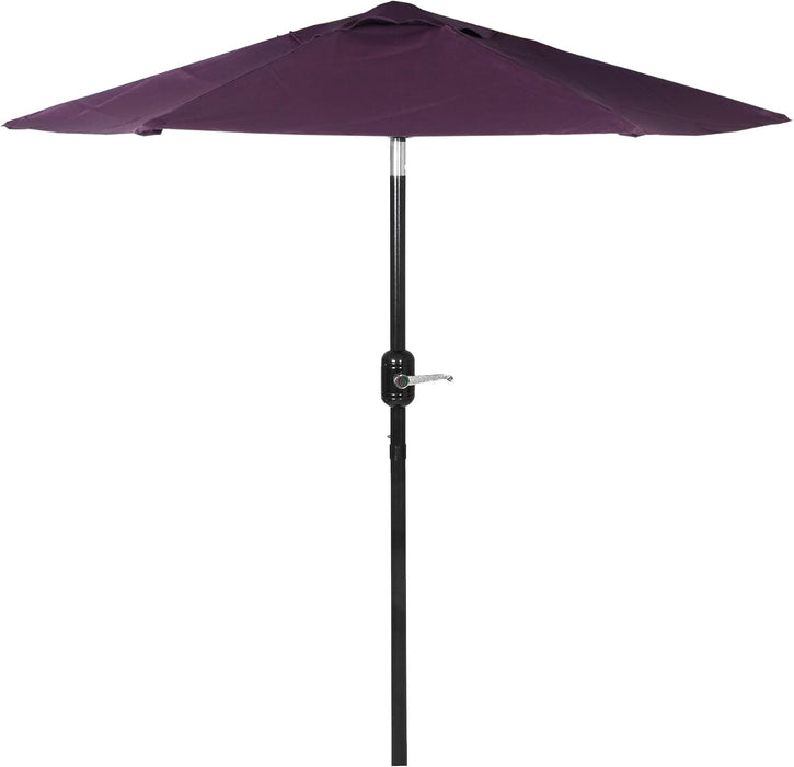 6 Ft Outdoor Patio Umbrella - Dark Purple Market Umbrella, Easy