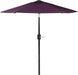 6 Ft Outdoor Patio Umbrella - Dark Purple Market Umbrella, Easy