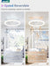 RGB Low Profile Ceiling Fans with Lights and Remote, 20 Inch Dimmable Modern Ceiling Fan(3000K-6000K), 6 Speed, Reversible, APP & Remote Control, Flush Mount Fan Light, White RGB Ceiling Fans