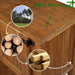 Brown Rustic Wood Sideboard 46Inch Storage Cabinet