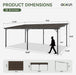 12' X 20' Gazebo for Patio, Gazebo Pergola with Sloped Roof, Large Wall-Mounted Heavy Duty Awnings, for Backyard, Deck, Patio