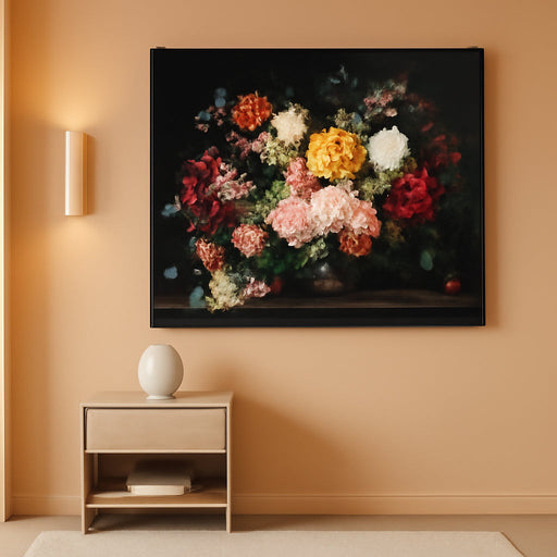 Canvas Art Wall Decor Modern Canvas Wall Pictures for Living Room Colorful Flower Wall Art Artwork for Walls Vintage Floral Wall Art Canvas Prints Work for Home Office Kitchen Wall Decor 24" X 36"