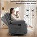 Swivel Rocker Recliner with Side Pockets