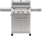 4 Burner Propane Gas Grill, Stainless Steel Outdoor Patio Barbecue Grill, with Broil Zone Fast Heating, Knob Control, and Easy Cleanup, M410MBZ