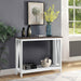 Farmhouse Console Table, Rustic Vintage Narrow Sofa Table for Entryway, Living Room, Hallway, 40 White