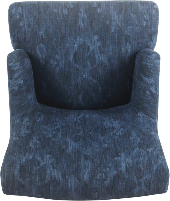 Home Decor | Upholstered Anywhere Dining Chair | Accent Chairs for Living Room & Bedroom | Decorative Home Furniture (Blue Demask)