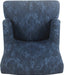 Home Decor | Upholstered Anywhere Dining Chair | Accent Chairs for Living Room & Bedroom | Decorative Home Furniture (Blue Demask)