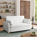Queen Size Convertible Sleeper Sofa Oyster Upholstery