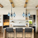 Cerulean Vintage Three Light Pendant Ceiling Fixture