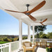 Precision Engineered Solid Wood Ceiling Fan Walnut