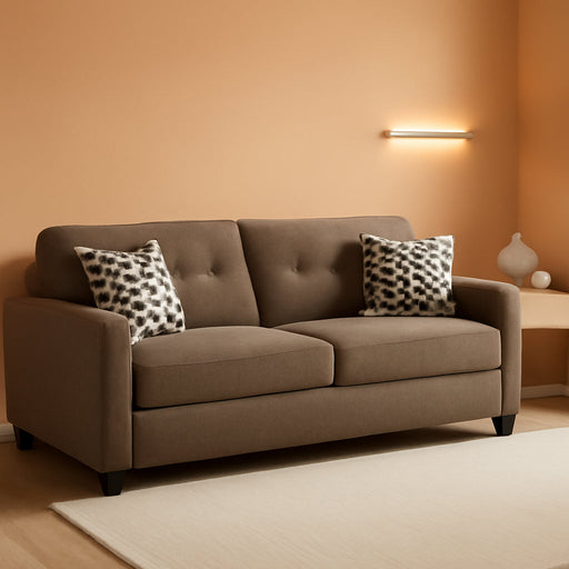 Contemporary Espresso Full Size Sofa Sleeper MemoryFoam