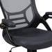 Porter High-Back Swivel Office Chair with Adjustable Lumbar Support and Seat Height, Ergonomic Mesh Desk Chair with Flip-Up Armrests, Black