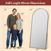 71"×32" Oversized Arched Full‑Length Mirror, Black Floor Mirror