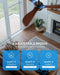 42 Inch Black Contemporary Residential Ceiling Fan