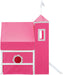 Pink CastleStyled Loft Bed With Slide PlayhouseTower