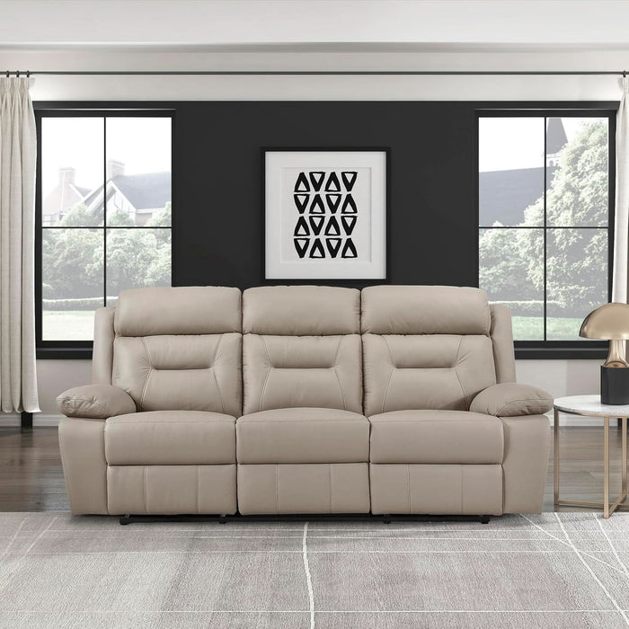 Power Double Recliner Sof, Top Grin Lether Mtch Reclining Sof with Pillow Top rmrests, Home Theter Seting, Wll Hugger Recliner Couch with USB Port, 87" W, Ltte