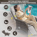 Versatile Outdoor Recliner Chair - Reclining Patio Chair with Adjustable Backrest and Footrest, All-Weather Wicker Chaise Lounge Chair Outdoor for Pool Deck Brown Beige
