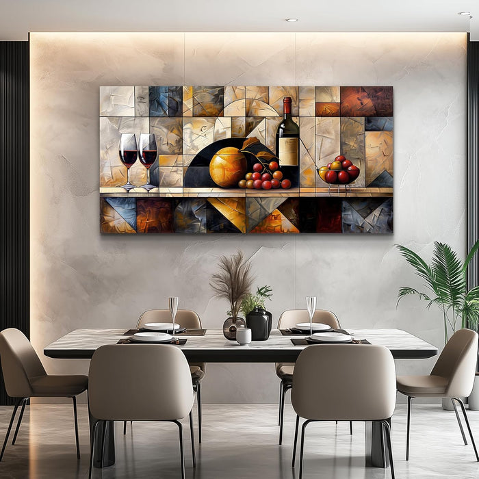 Canvas Wall Art for Living Room Wall Decor for Bedroom Kitchen Wall Decoration Wine Glass Landscape Painting Farmhouse Pictures Artwork Room Aesthetic Home Decor 20X40 In