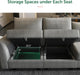 Oversized U-Shaped Modular Sectional Sofa with Storage