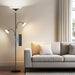 42W 3-Light Torchiere Floor Lamp, LED Tree Standing Lamp