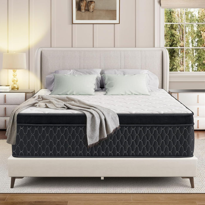 Queen Mattress,14 Inch Memory Foam Hybird Queen Mattress in a Box with Individually Pocket Springs,Motion Isolation,Pressure Relief,Strong Edge Support,Medium Firm