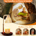 Candle Warmer Lamp with Timer, Dimmable Candle Lamp with Adjustable Height, Birthday Gifts for Women Mom, House Warming Gifts New Home, Candle Lamp Warmer for Jar Candles with 2 Bulbs - Wood