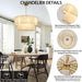 Alabaster Chandelier,D32In Spanish Marble round Alabaster Chandelier 2 Tiers,Modern Living Room Alabaster Chandeliers, Adjustable Gold Chandeliers for Dining Room,Bedroom,Bathroom,Entryway