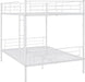 White FullOverFullIndustrialStrength Metal Bunk Bed Guardrail