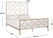 Home Morris Moroccan Antique Gold Bed, Full