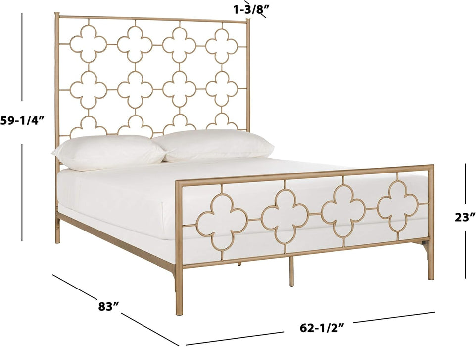 Home Morris Moroccan Antique Gold Bed, Full