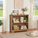 Small 3-Tier Book Shelf, Engineered Wood Bookcase,Bookshelf for Home, Brown