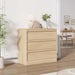 3 Dresser for Bedroom, 30.5" Tall Dresser, Freestanding Vertical Drawer with Storage, Wooden Closet Chest Storage for Living Room, Hallway, Entryway, Natural Oak