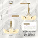 Mid Century Modern Chandelier,G9 Gold Vintage Chandelier Modern 5-Light