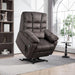 Oversized Power Lift Recliner Big Man 400Lbs, Extra Wide Recliner Chair with Lifts Vertically for Elderly, Features Cup Holder, Heat and Massage, Zero Gravity Lay Flat for Adults (Grey)