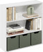 White 3Tier Open Bookcase Living Room 9.3D31.3W31.5H