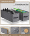 5-Drawer Narrow Dresser for Bedroom (Black)