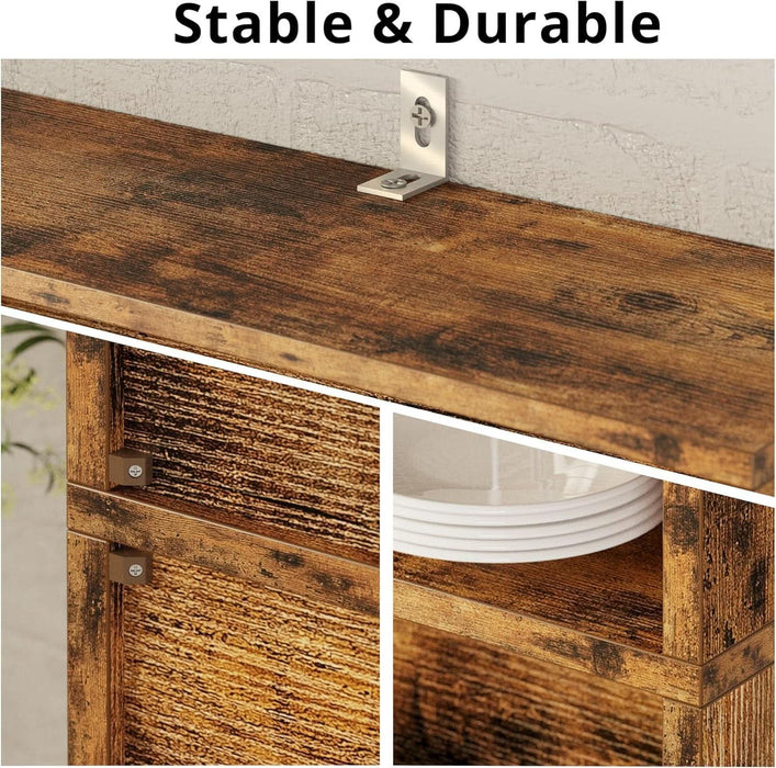 Industrial Bookshelves and Bookcases with Doors 11.8 in Depth Floor Standing 5 Shelf Display Storage Shelves Bookcase Home Decor Furniture for Home, Office, Living Room, Bedroom