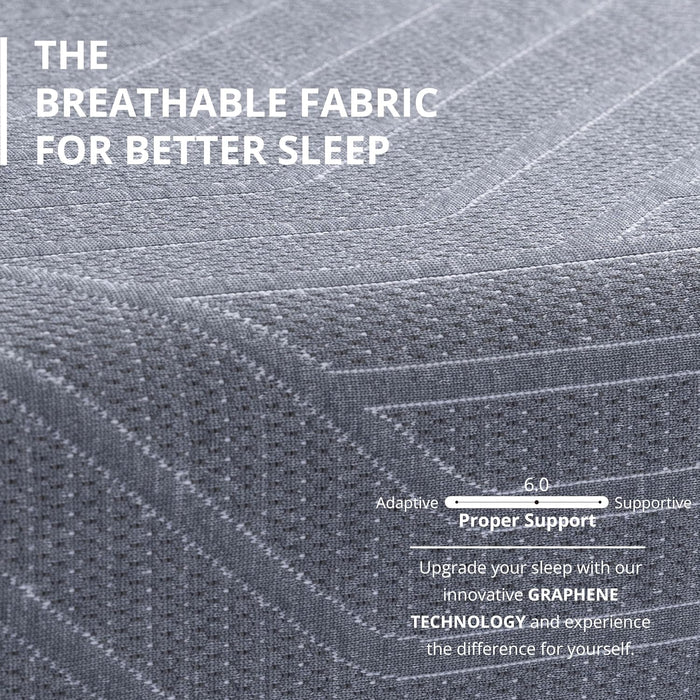 Queen MemoryFoam Mattress 12Inch Midnight Black Edition