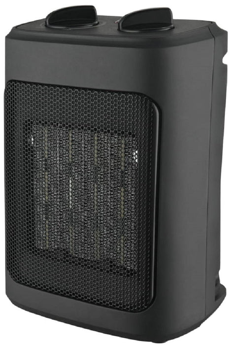 1500W Ceramic Fan-Force Electric Space Heater, Black, New