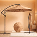 10FT Patio Umbrella, Cantilever Offset Hanging Market Umbrella