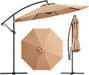 10FT Patio Umbrella, Cantilever Offset Hanging Market Umbrella