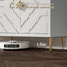 58'' Modern Sideboard Buffet Storage Cabinet with 4 Doors, White