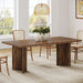 Farmhouse Dining Table for 4 to 6 People, 63-Inch Rectangle Wooden Kitchen Table with Large Tabletop and Heavy Duty Legs for Dining Room,Kitchen, Vintage Brown